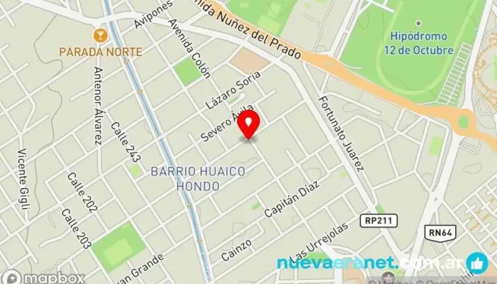 mapa de Panificadora Y Confiteria Sanchez Panadería en Santiago del Estero