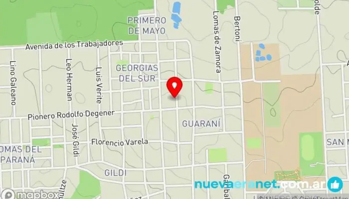 mapa de Panificados artesanales LyM Panadería en Eldorado