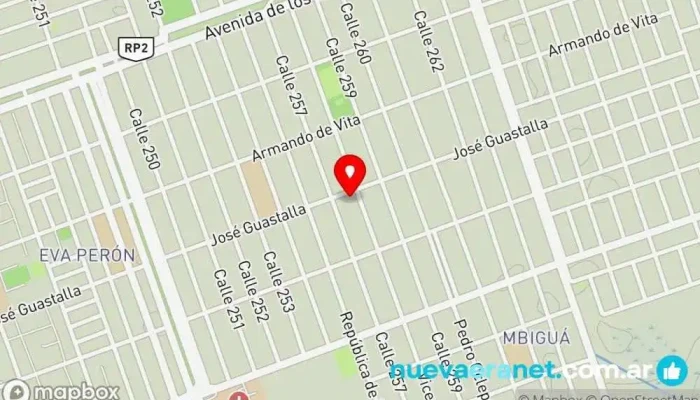 mapa de Panificados Franco Panadería en Formosa