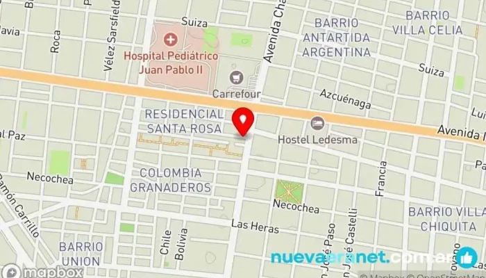 mapa de Panificados Martín Panadería en Corrientes