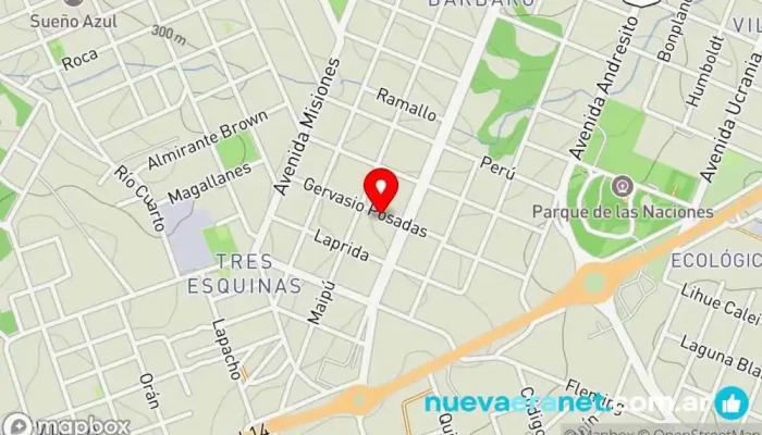 mapa de Panificados Nuevo Amanecer Panadería en Oberá