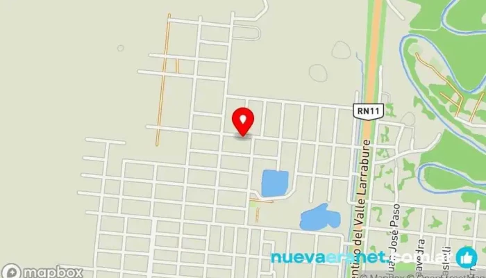 mapa de Panificados Uriel Panadería en Clorinda
