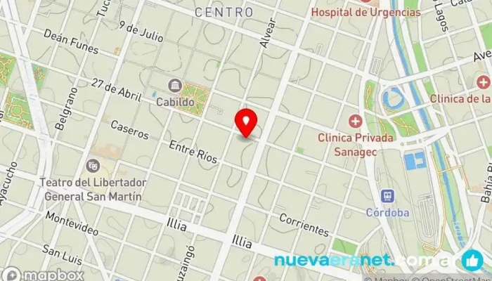 mapa de Panito panaderia Panadería en Córdoba