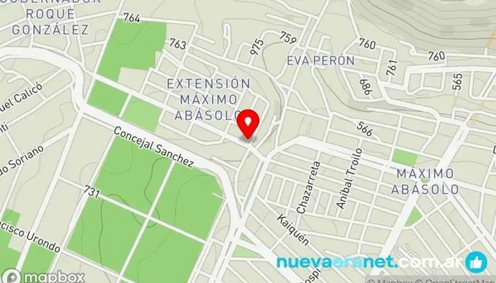 mapa de Papeleria repostería y panadería ARUNA Tienda de alimentación en Comodoro Rivadavia
