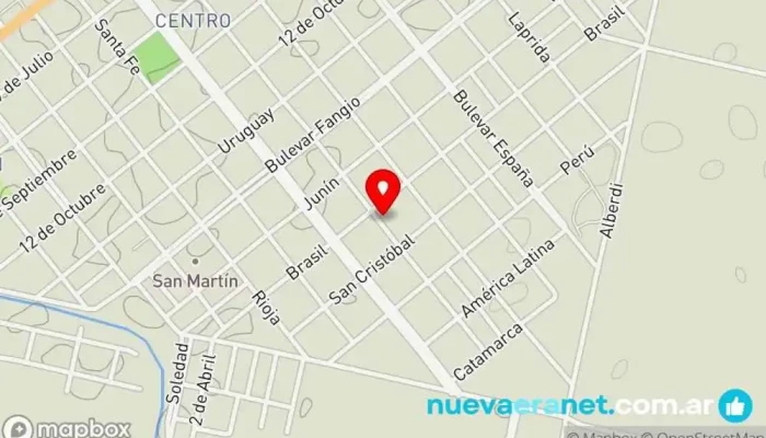 mapa de Parrilla Los Pepos Restaurante en Gral. Cabrera