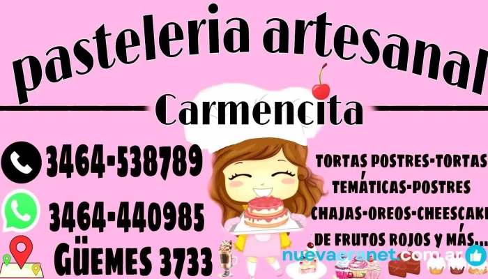 Pasteleria Artesanal Carmencita Carta - Casilda