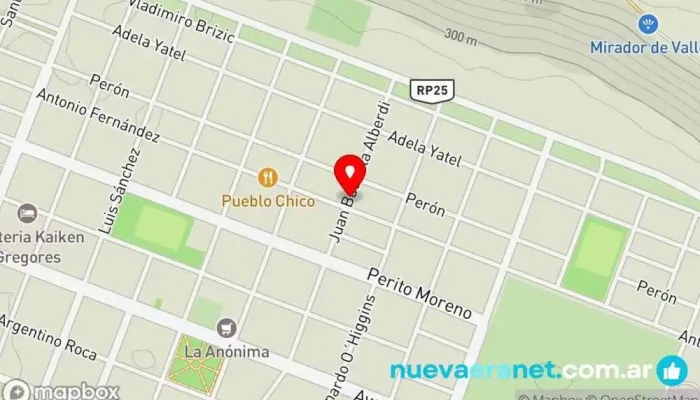 mapa de Pasteleria artesanal eli Panadería en Gdor. Gregores