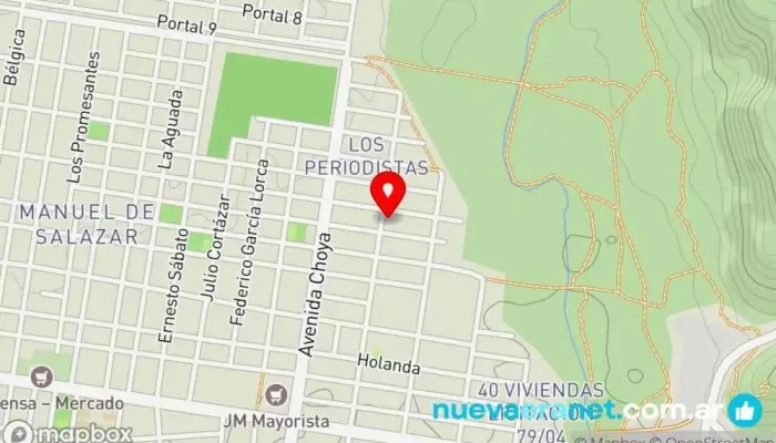 mapa de Pastelería artesanal: los mellizos Panadería en San Fernando del Valle de Catamarca