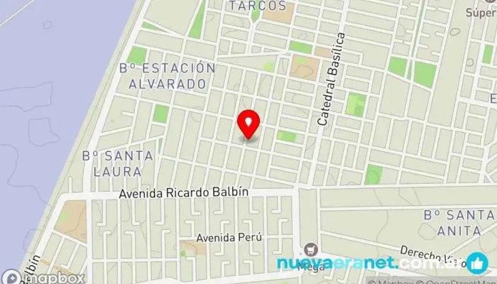 mapa de Pastelería Artesanal Pastelería en Salta