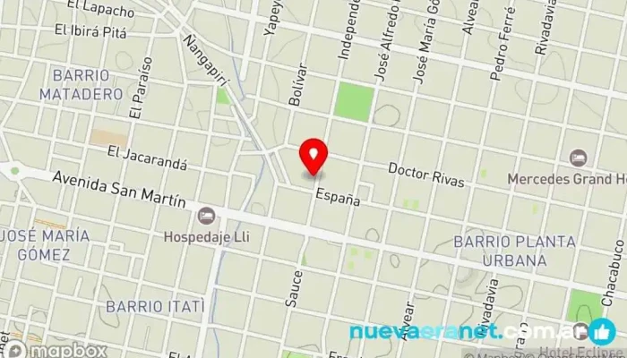 mapa de Pastelería Bea Panadería en Mercedes