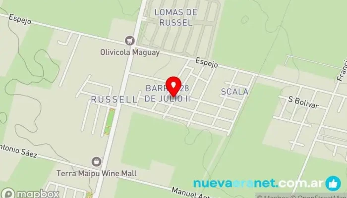 mapa de Pasteleria brioche Pastelería en Maipú