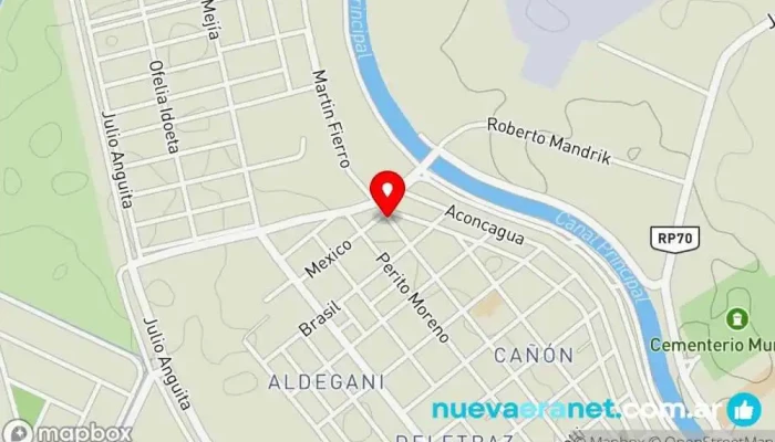 mapa de Pasteleria Cositas Ricas Pastelería en Cinco Saltos