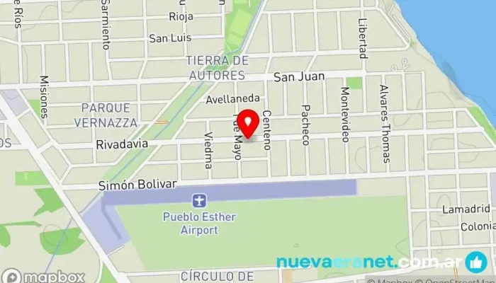mapa de Pasteleria de mika Pastelería en Pueblo Esther