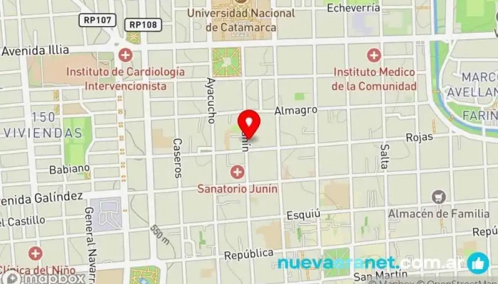 mapa de Pastelería de sabores Pastelería en San Fernando del Valle de Catamarca