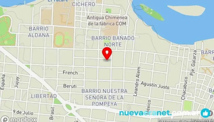 mapa de Pastelería Las Rosas Pastelería en Corrientes