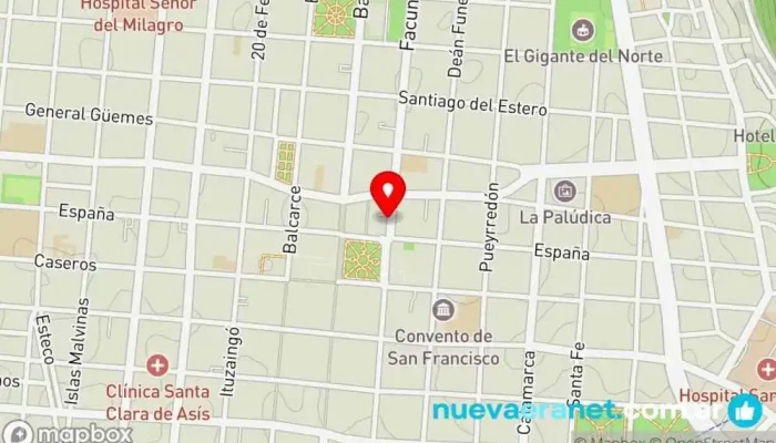mapa de Pastelería Panadería Covi Panadería, Cafetería, Pastelería, Tienda de postres en Salta