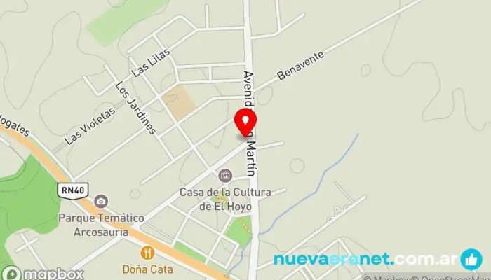 mapa de Pasteleria Reposteria “La Artesana” Panadería en El Hoyo