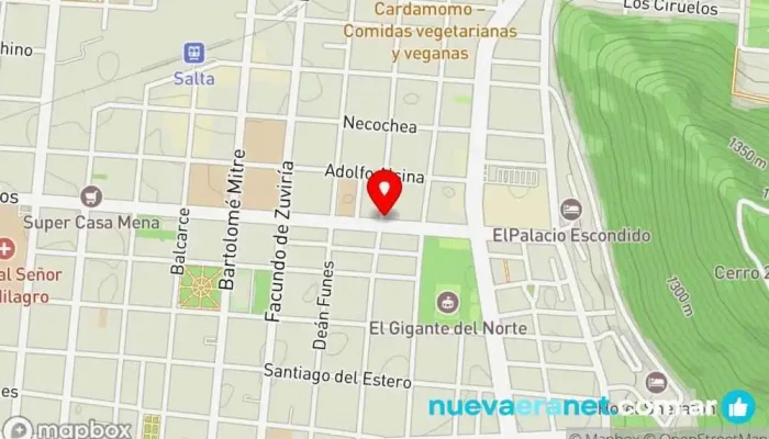 mapa de Pastelería Roma Pastelería en Salta