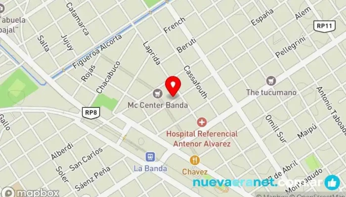 mapa de Pastelería SeSin Pastelería en La Banda
