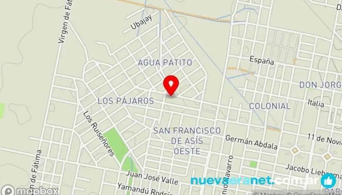 mapa de Pastelería
