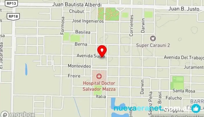 mapa de Pasteles perla y cafetería Pastelería en Villa Angela