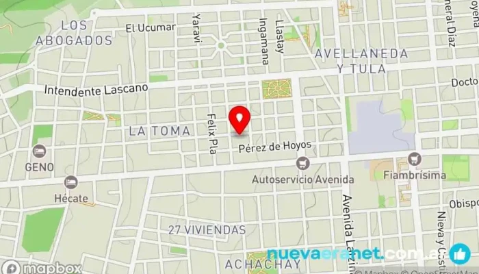 mapa de Paula Pasteleria Artesanal Pastelería en San Fernando del Valle de Catamarca