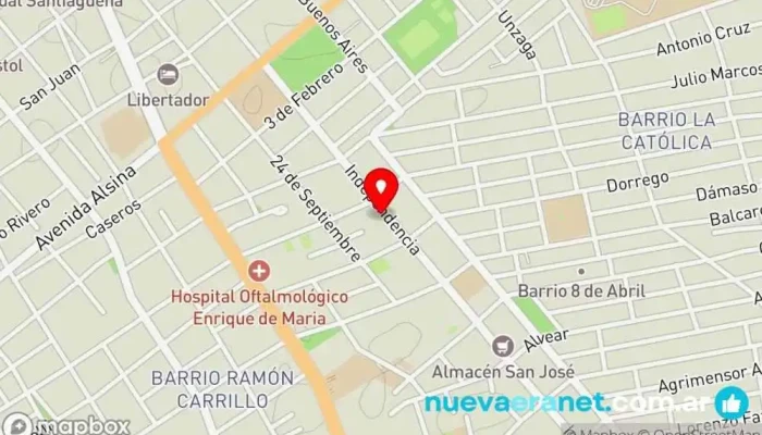 mapa de Pavan y Mosca Electricidad S.R.L. Tienda de electricidad, Tienda de iluminación, Tienda de herramientas en Santiago del Estero