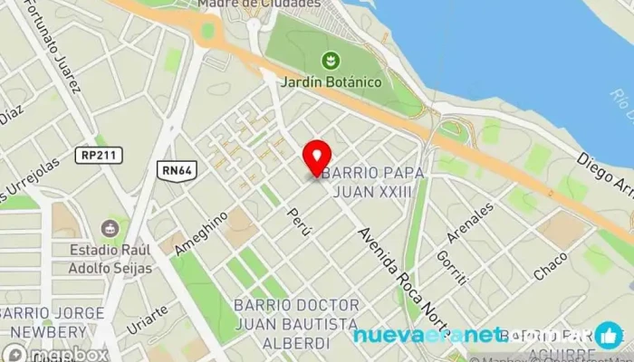 mapa de Pe Panaderia Y Fiambreria Panadería en Santiago del Estero