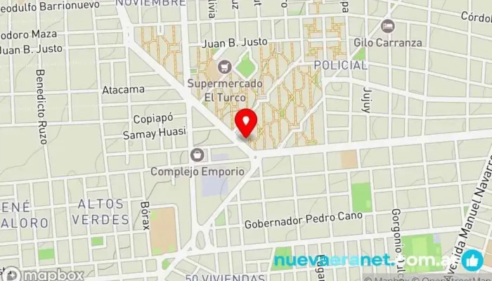 mapa de Pequeñas Delicias Pastelería en San Fernando del Valle de Catamarca