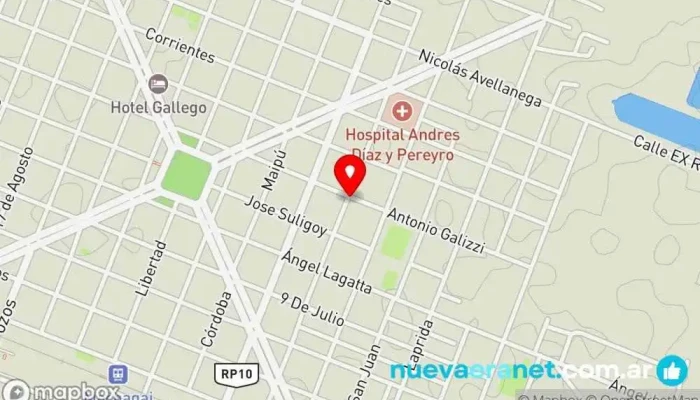mapa de Pérez Panadería en Machagai