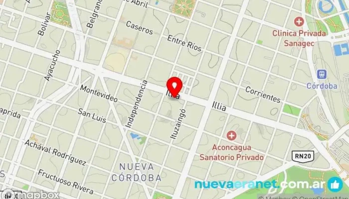 mapa de Perikos – Arte en panificación [Local: Bº Nueva Córdoba (Bv. Pte. Arturo U. Illia)] Panadería en X5000ASO