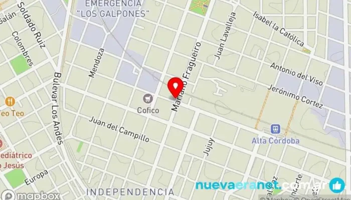 mapa de Perikos Panadería en Córdoba