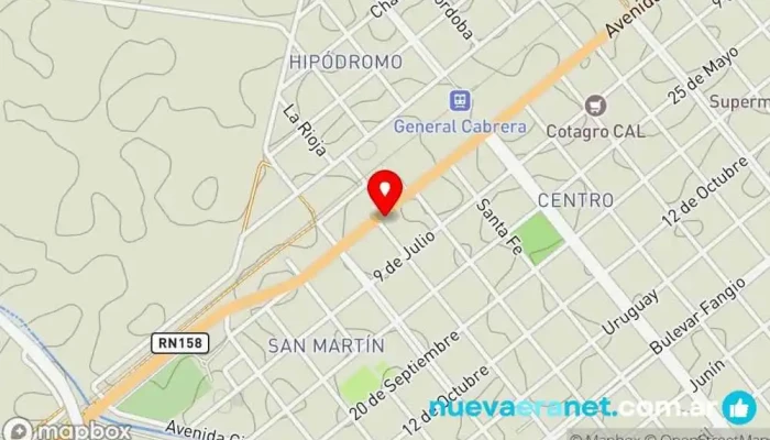 mapa de Petenatti Hogar Tienda de artículos para el hogar en Gral. Cabrera
