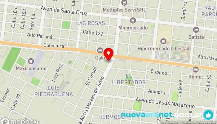 mapa de Petri Panadería - Sucursal 213 Panadería, Buffet libre en Posadas