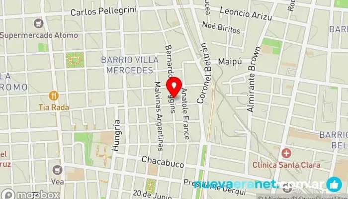 mapa de PICCOLE DELIZIE - Comidas Caseras Sin Tacc Panadería en Godoy Cruz