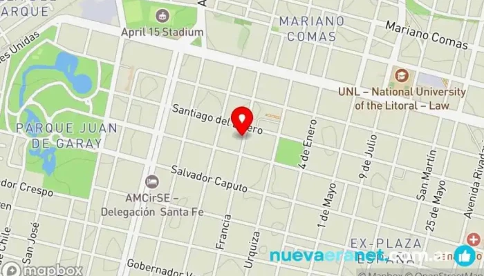 mapa de Pin Pan Panadería, Pastelería francesa en FCU