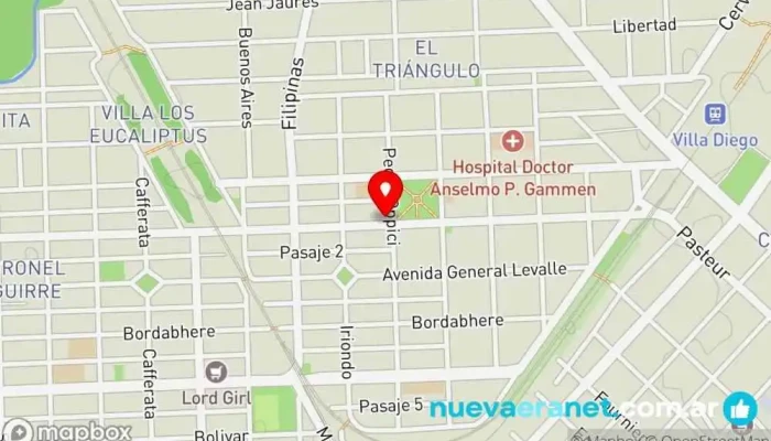 mapa de PINAR INMOBILIARIA SRL Agentes inmobiliarios, Oficinas de empresa en Villa Gdor. Galvez