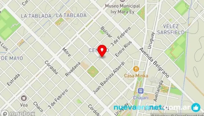 mapa de Pinepá Pastelería en Chajarí