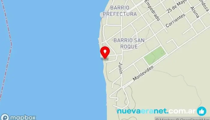 mapa de Playa en Empedrado Hotel en Empedrado
