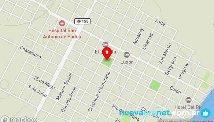 mapa de Plaza Manuel Belgrano Parque en La Cruz