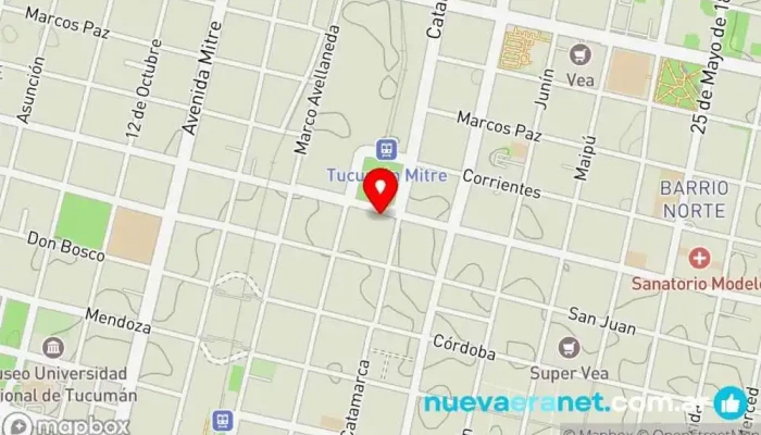 mapa de Polo Norte Panadería en San Miguel de Tucumán
