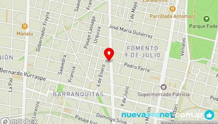 mapa de Polo Norte Panadería Panadería en Santa Fe de la Vera Cruz