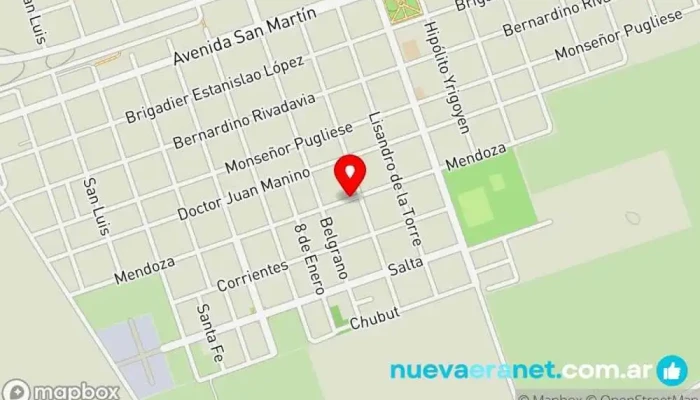 mapa de Prepizzas ¡AREQUITO! Panadería en Arequito