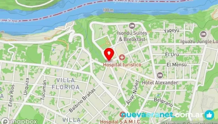 mapa de Puerto Iguazú  en Puerto Iguazú