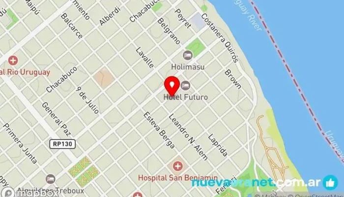 mapa de Puerto Viejo Panadería en Colón