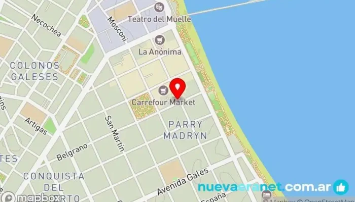 mapa de Punto Caliente Panadería en Puerto Madryn