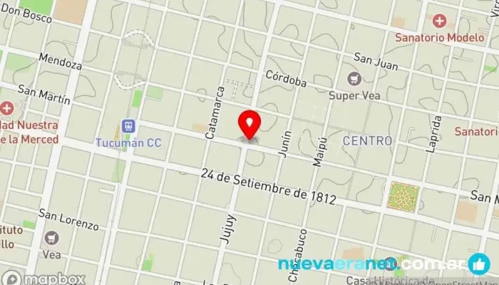 mapa de Punto Damia Tienda de móviles, Tienda de accesorios para móviles, Tienda de accesorios informáticos en San Miguel de Tucumán