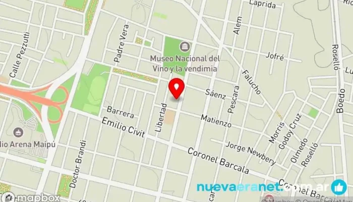 mapa de Puntocaramelo pasteleria Pastelería en Maipú