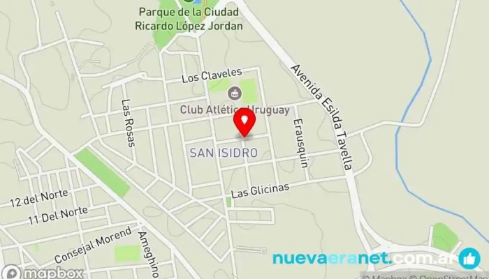 mapa de Que Delicia Pasteleria! Pastelería en Concepción del Uruguay