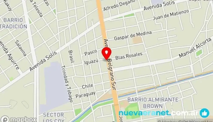 mapa de Que pan Panadería en Santiago del Estero